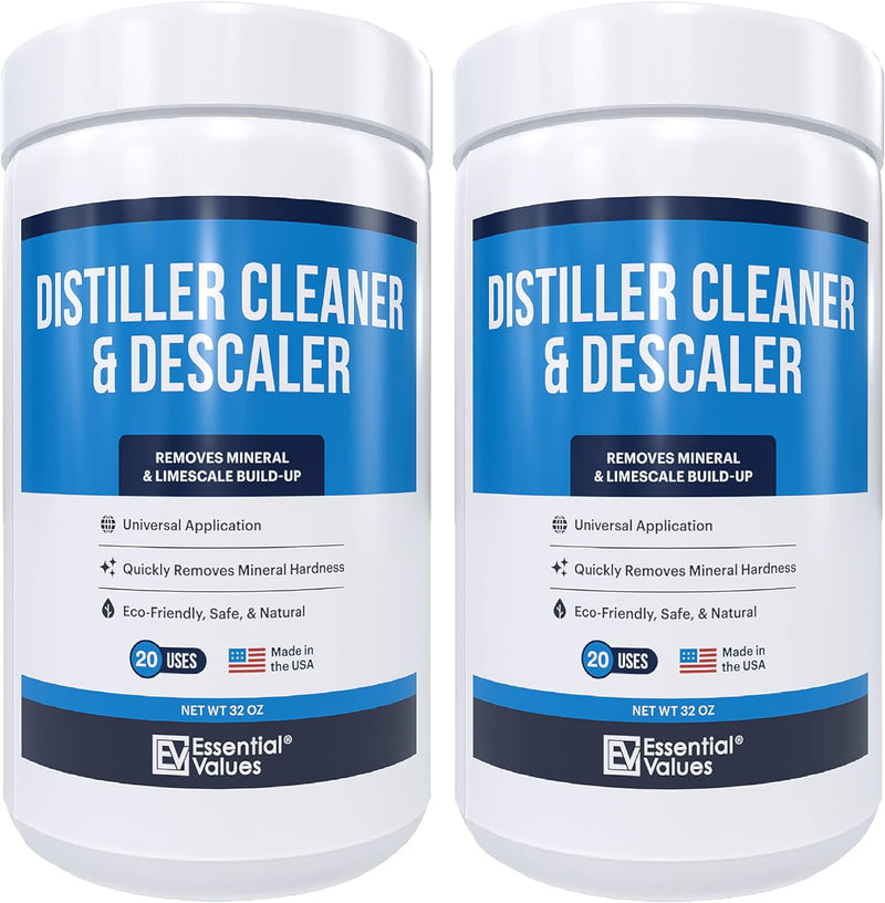Citric Acid Powder Cleaning for Water Distillers - Bulk 2 LBS Universal Descaler for Distilling Machines, Kettles & More - Remove Limescale & Mineral Buildup Fast - For Waterwise & Other Brands