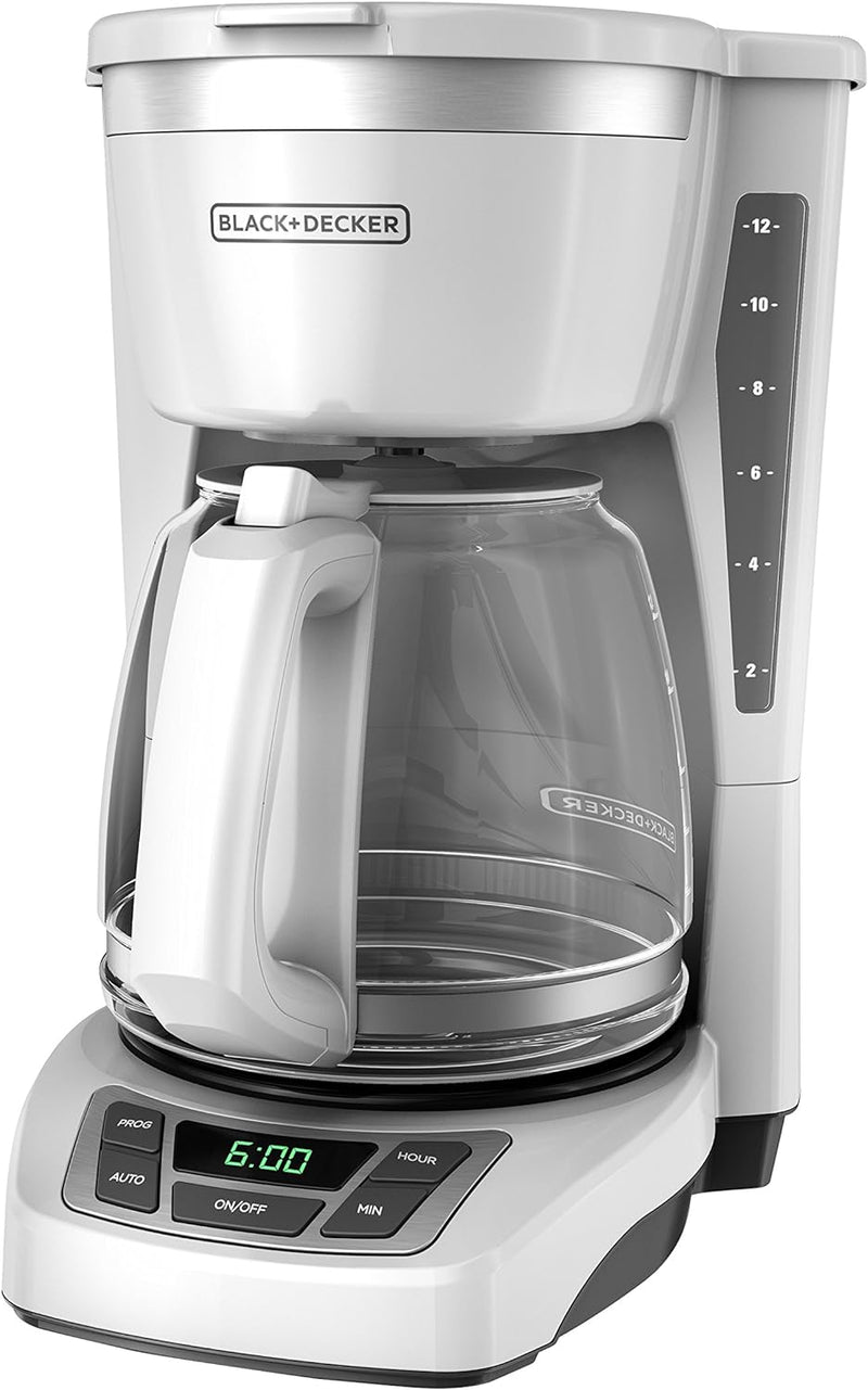 Black+Decker CM1160B 12-Cup Programmable Coffee Maker, Black/Stainless Steel