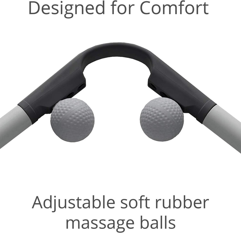 Body Back AccuMassage - Dual Pressure Point Massage Tool & Massage Hammer - 2 in 1 Design - Shiatsu Neck Massager Tool, Golf Ball Percussion Massager for Deep Tissue