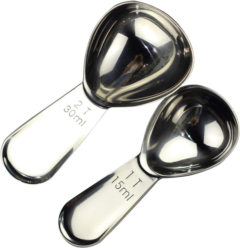 CoaGu 1PC 15ml Coffee Scoop: Sturdy 18/8 Stainless Steel Tablespoon Ideal for Precise Coffee Brewing and Baking