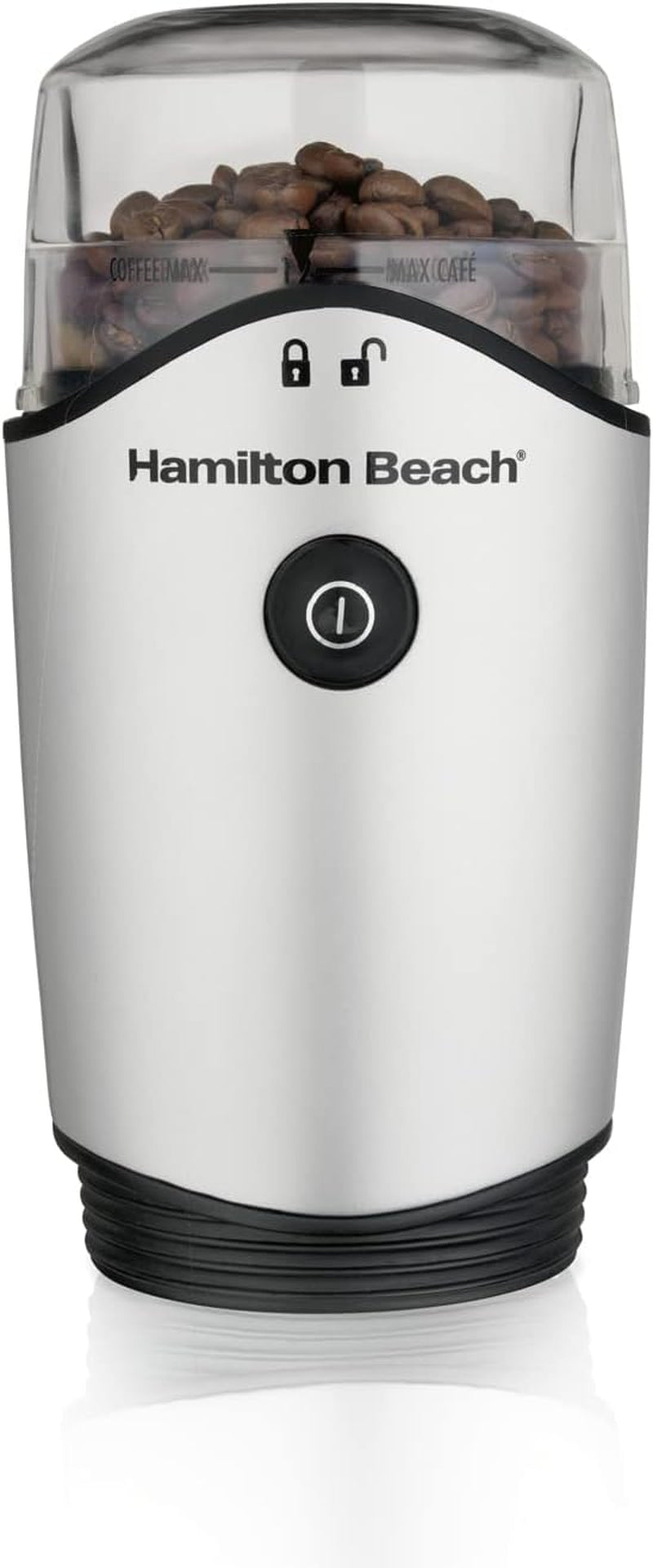 Hamilton Beach 4.5oz Electric Coffee Grinder For Beans, Spices & More, Stainless Steel Blades, Silver (80350RV)