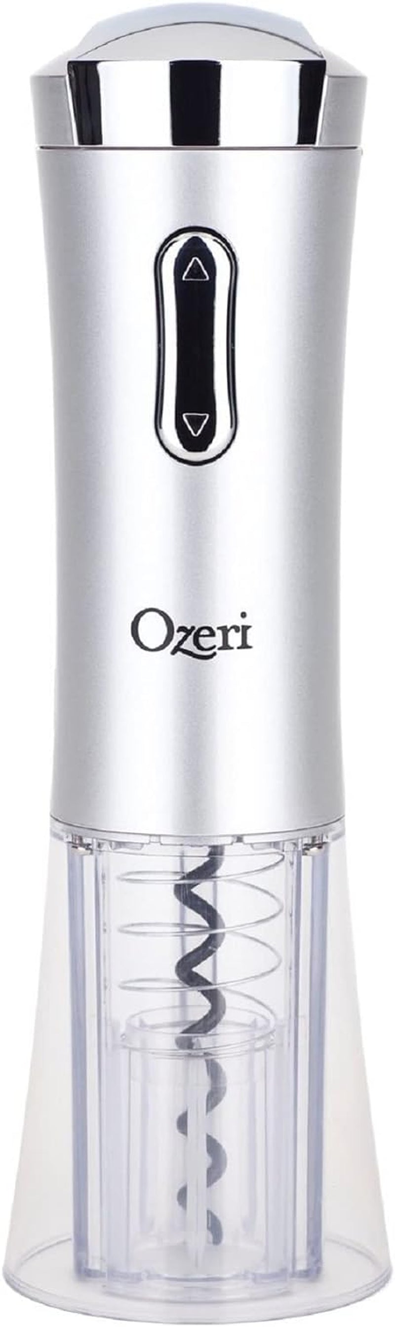 Ozeri Nouveaux II Electric Wine Opener with Foil Cutter, Wine Pourer and Stopper