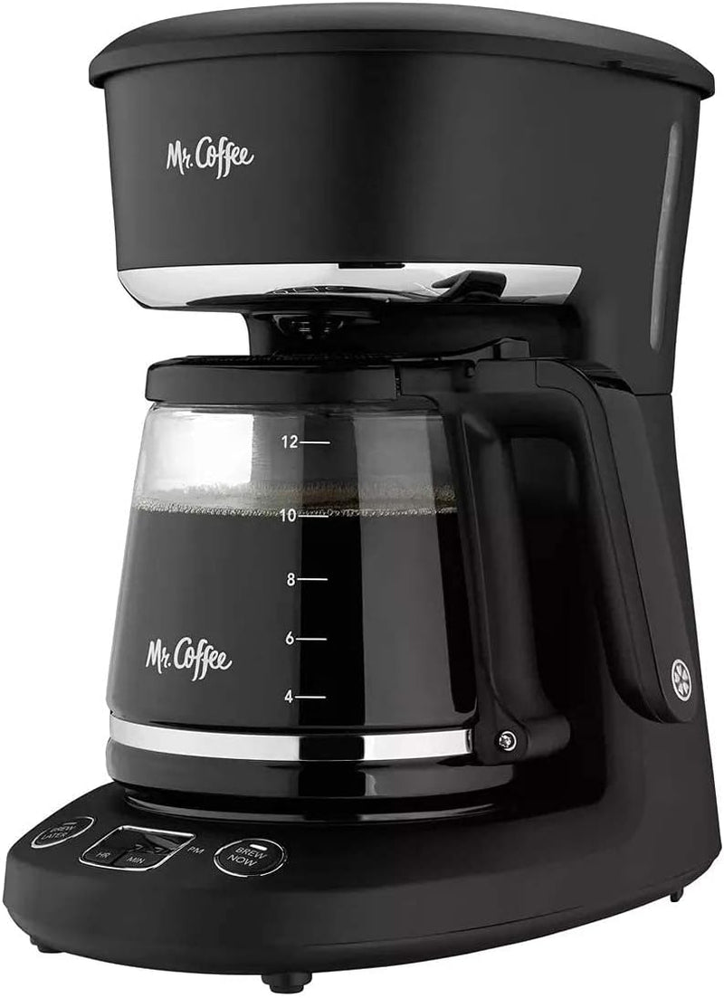 Mr. Coffee Brew Now or Later Coffee Maker, 12- Cup, Black