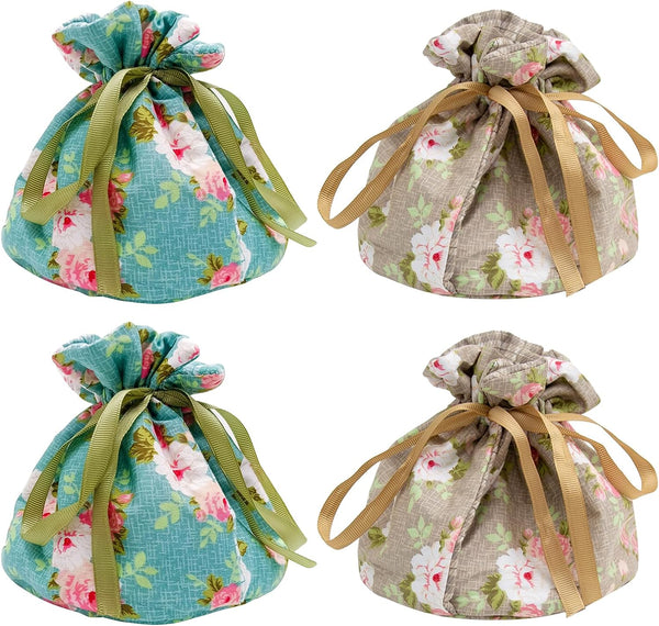 UOIENRT 2 Pcs Generic Tea Cozy 100percent Cotton Vintage Floral Tea Cozy for Teapots Keep Warm Tea Pot Dust Cover Insulated Kettle Cover for Home Kitchen Decor Color 1 Cover 2