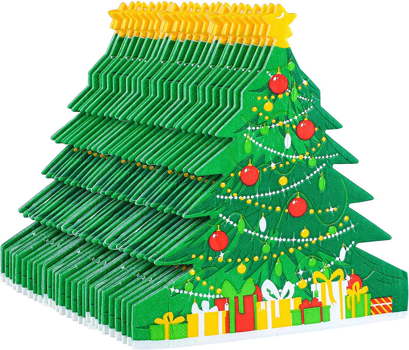 Aneco 60 Pack Christmas Tree Paper Napkins Disposable Paper Napkins Party Supplies Fancy Cocktail Napkins for Christmas Party