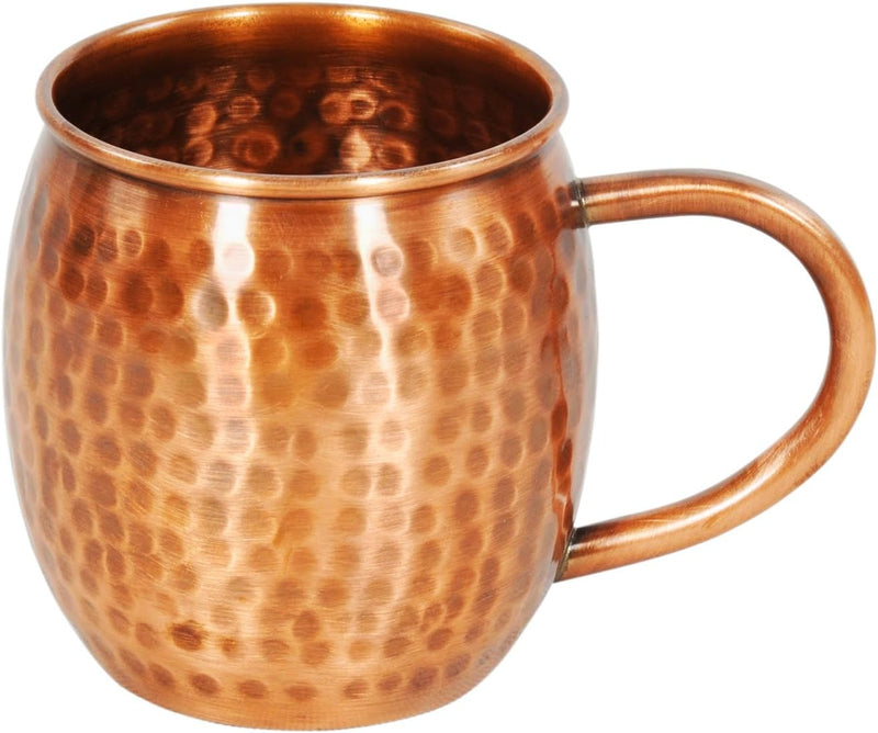 Alchemade 100% Pure Copper Barrel 16 Ounce Mug Perfect For Moscow Mules, Other Cocktails, Or Your Favorite Drinks - Will Keep Beverages Colder Longer