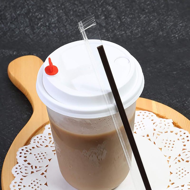 Coffee Stirrers Sticks 400 Individually Wrapped 6.7in，Disposable coffee straw stirring rod，Coffee Straw，Disposable Plastic Drink Stirrer Sticks Health and Safety Three-hole coffee straw