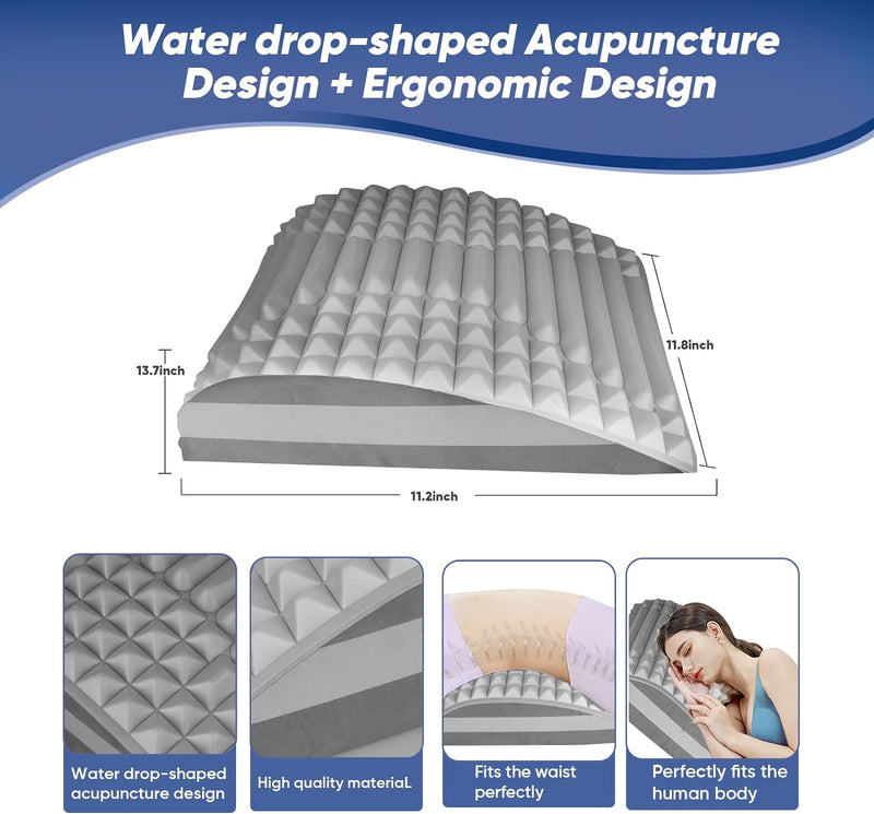 Acemend Back Stretcher,Refresh Back Stretcher, Neck and Back Stretcher for Lower Back Pain Relief,Herniated Disc, Sciatica, Scoliosis, As Gift for Girlfriend, Suitable for Various Places - Home, Gym