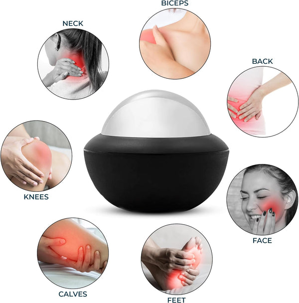 Massage Roller Ball Self-Massage Ball Roller Roller Ball Massager for Cold Hot Therapy Soreness Muscles Pain Relief Neck Shoulders Back Arms Foot Joint Pain