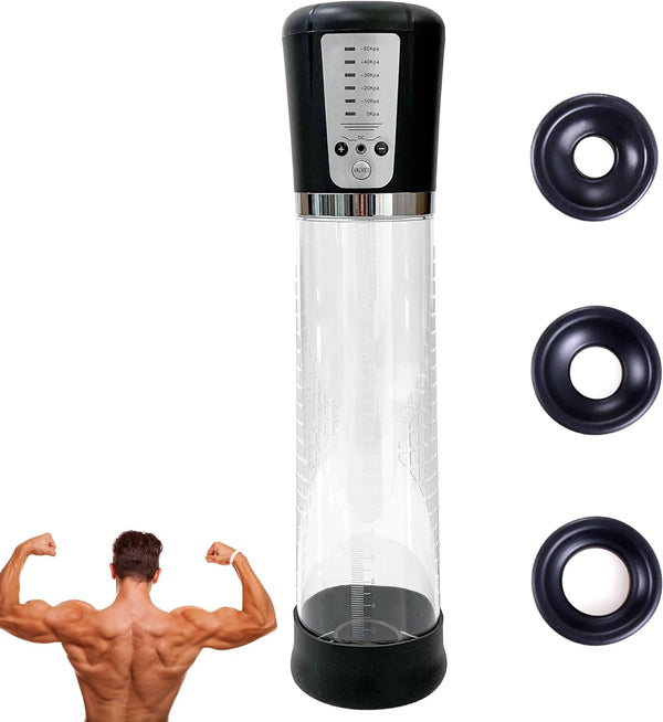 Mens Handheld Massager, Maklavel Male Universal Electric Pump Men Muscle Massagers for The Body,Back,Neck,Shoulder,Enhancement & Relieve Stress Tool with 5 Level