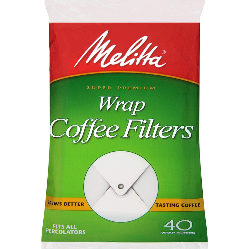 Melitta 3.5 Percolator Disc Coffee Filters, White, 100 Count