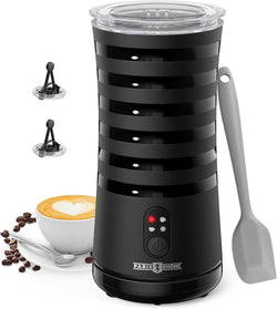 Paris Rhône 4-in-1 Milk Frother and Steamer, Non-Slip Stylish Design, Hot & Cold Milk Steamer with Temperature Control, Auto Shut-Off Frother for Coffee, Latte, Cappuccino, Macchiato