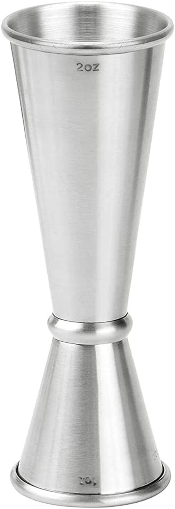 Cocktail Jigger for Bartending - Japanese Double Sided Jigger with Measurements Inside, 2 oz 1 oz Stainless Steel Measuring Jigger