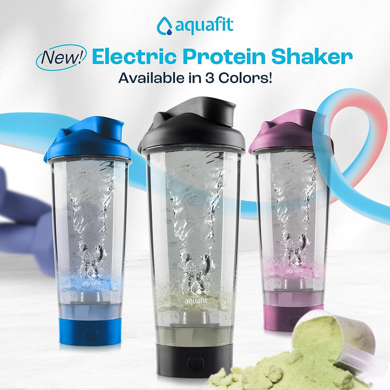 Electric Protein Shaker Bottle - USB Rechargeable Blender Bottles 24oz Shaker Bottles for Protein Mixes Blender Bottle - Protein Mixer Protein Shaker - Shaker - Gadgets for Men - Gym Accessories Black