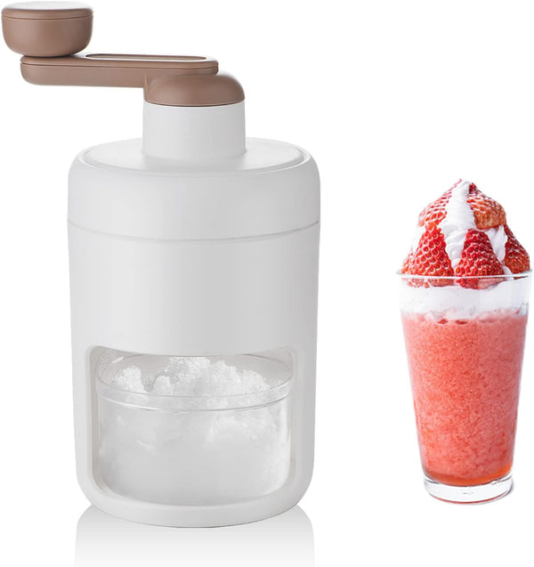 Shoxil Shaved Ice Machine Snow Cone Machine Manual - Portable Ice Crusher and Shaved Ice Machine with Free Ice Cube Trays - BPA Free