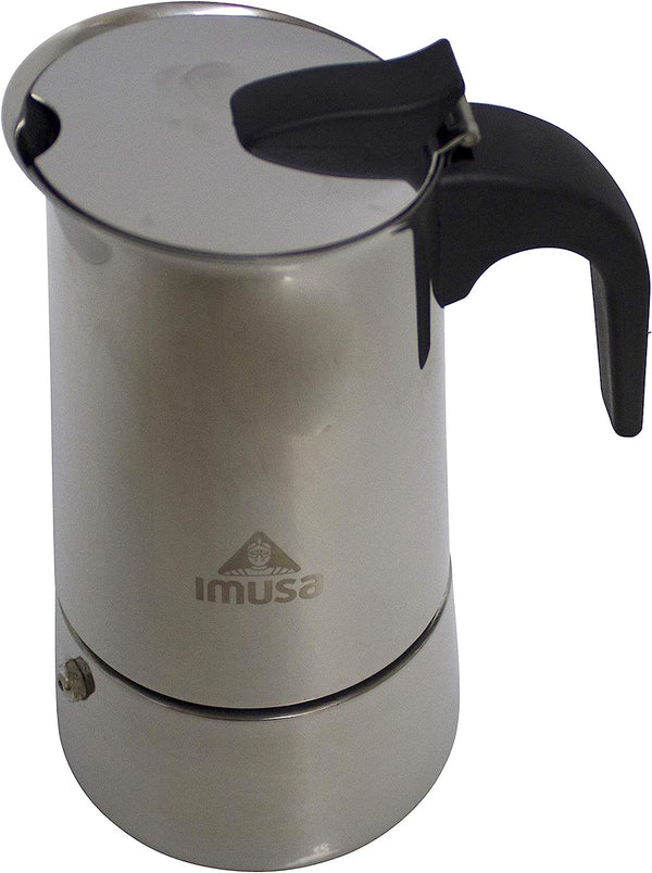 IMUSA USA B120-22062M Stainless Steel Stovetop Espresso Coffeemaker 6-Cup, Silver