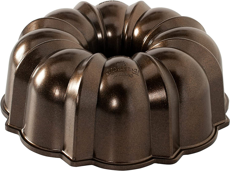 Nordic Ware Pro Cast Original Bundt Pan, 12 Cup, Grey