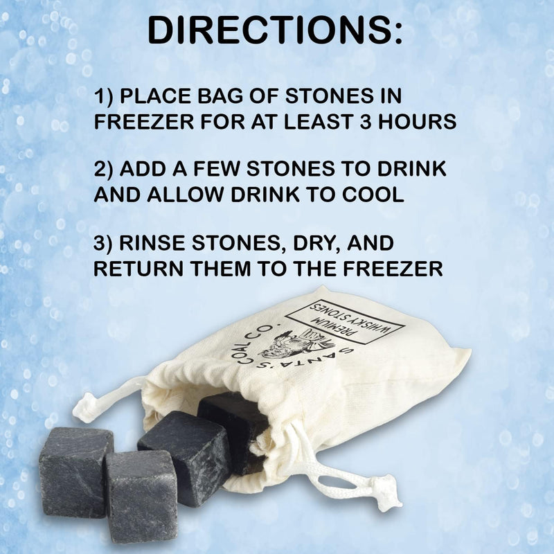 15 Whiskey Stones in Gift Box w/Sack - Naughty List Christmas Stocking Stuffers for Men. Bourbon Bar Gadget Gifts for Dad, White Elephant for Him Husband Boyfriend Adults. Soapstone Scotch Rocks