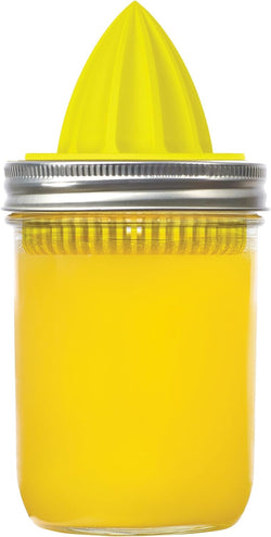 Jarware - 82654 Jarware Stainless Steel Citrus Juicer Lid for Mason Jars, Wide-Mouth, Metallic