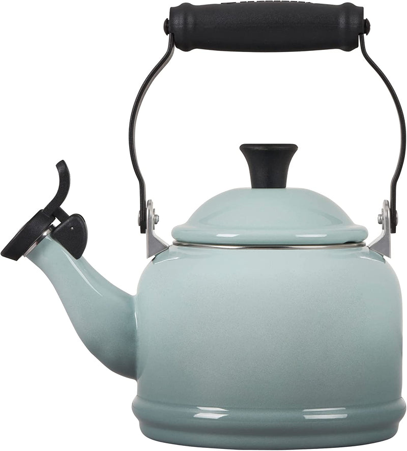 Le Creuset Enamel On Steel Demi Tea Kettle, 1.25 qt., Cerise