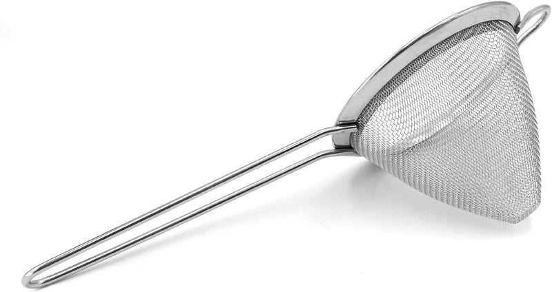 Homestia 2 Pcs Fine Mesh Sieve Strainer Stainless Steel Double Cocktail Strainer Coffee Strainers Tea Strainer with Long Handle Double Straining Utensil 3.3 inch