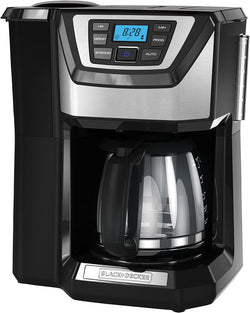 BLACK+DECKER 12-Cup Mill and Brew Coffee Maker, Black, CM5000B