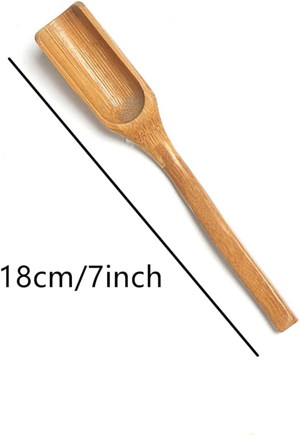 Wooden Loose Tea Scoops, 3PCS Natural Bamboo Wood Spoons, Loose Tea Measure Spoon Bamboo, Bamboo Tea Spoon for Scooping Coffee Powder, Spices and Condiments