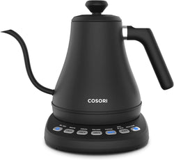 COSORI Electric Gooseneck Kettle with 5 Temperature Control Presets, Pour Over Kettle for Coffee & Tea, Hot Water Boiler, 100% Stainless Steel Inner Lid & Bottom, Christmas Gifts, 1200W/0.8L