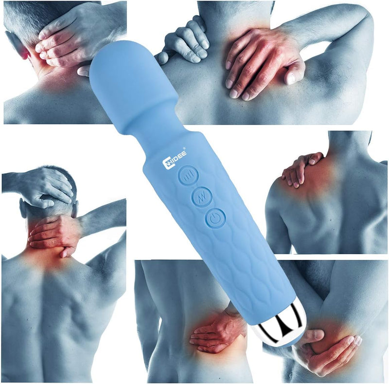 CNHIDEE Vibrator Adult Toys Personal Massager for Women Toy Handheld Back Wand Massager Magic Shiatsu kneading Recovery Relief Muscle Neck Foot Mini Travel Size Multi Speed 20X Rechargeable