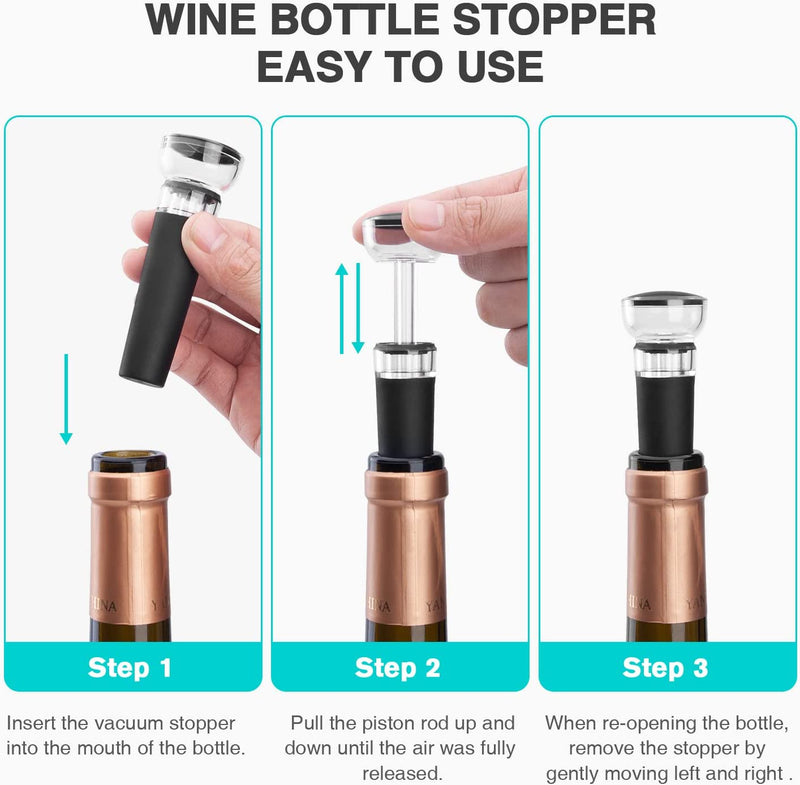 mafiti Wine Bottle Opener Stopper Electric Automatic Wine Corkscrew Christmas Gifts Set