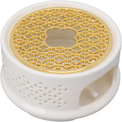 Ceramic Teapot Warmer, Sturdy Design, Perfect for Shops, Keeps Tea Warm Longer (White)