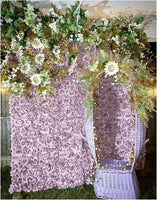 Flower Panels for Flower Wall (2 Pack) 24 Inch by 16 Inch Each | Flower Wall, Backdrop, Weddings, Event Decor, Bridal & Baby Shower, and Photography Décor (Purple)