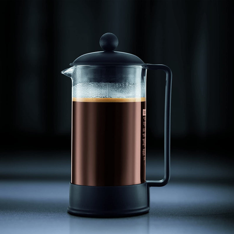 Bodum - 1548-01US Bodum Brazil French Press Coffee and Tea Maker, 34 Ounce, Black