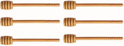 Honey Dipper Wooden Stick-Honey Dipper Honeycomb Stick Honeycomb Spoon Charcuterie Utensils Honey Spoon Honey Server Honey Stirrer Honey Wooden Dipper 6 Inch Wedding Party Gift Craft 6 Pack