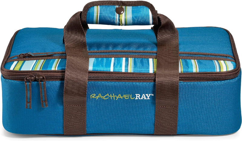 Rachael Ray Reusable Insulated Carrier - Perfect for HotCold Foods - Forest Green