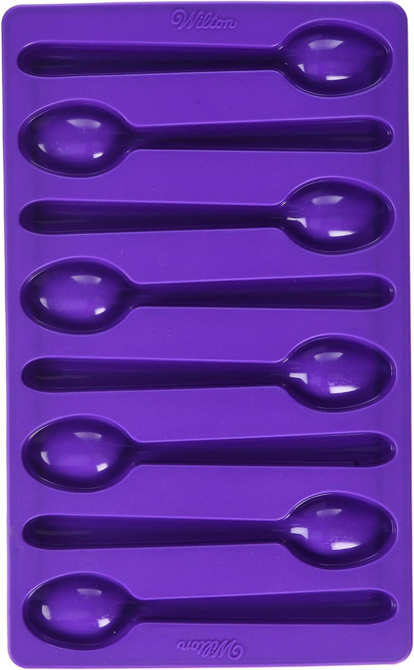 Wilton Silicone Candy Mold - Purple Spoon Shape