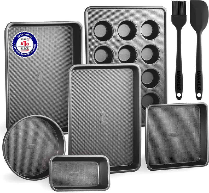 Non-Stick Carbon Steel Bakeware Set - 10-Piece