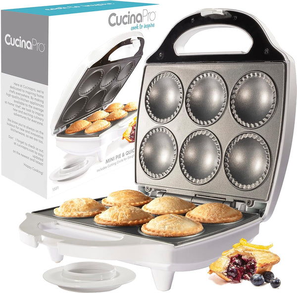 Mini Pie  Quiche Maker - Nonstick Cooker for Small Pies  Quiches Dough Cutting Circle Easy Measurement - Thanksgiving Dessert Baking