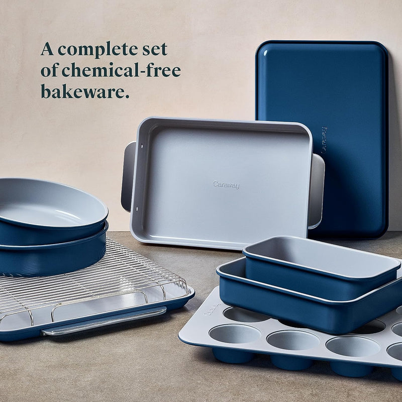 11-Piece Non-Toxic Ceramic Bakeware Set - PTFE  PFOA-Free