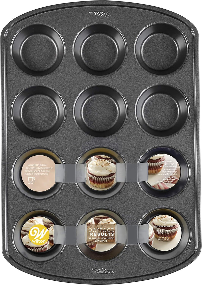 Non-Stick Jumbo Muffin Pan - 6 Cup 2 count Pack of 1 by Wilton Recipe Right