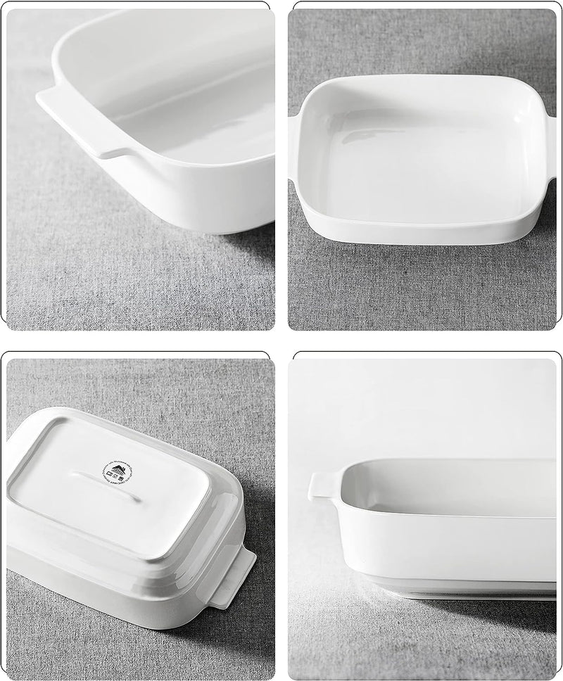 Ceramic Casserole Dish Set - White - BAKE Series