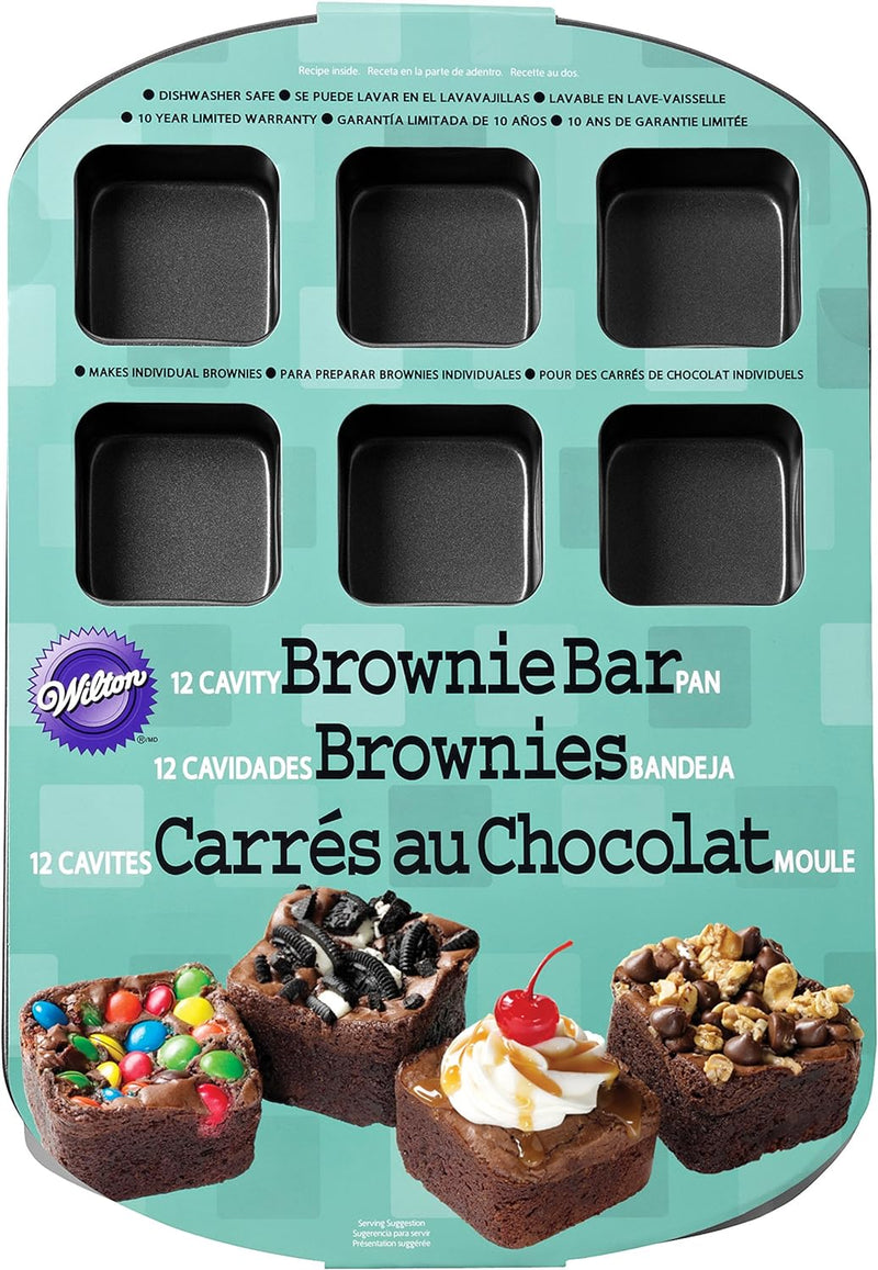 Wilton 12-Cavity Steel Brownie Bar Pan