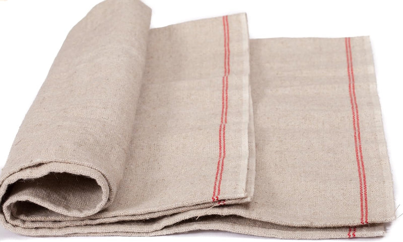 Premium Large Couche 35x26 for Professional Baking - Natural Flax Linen from France