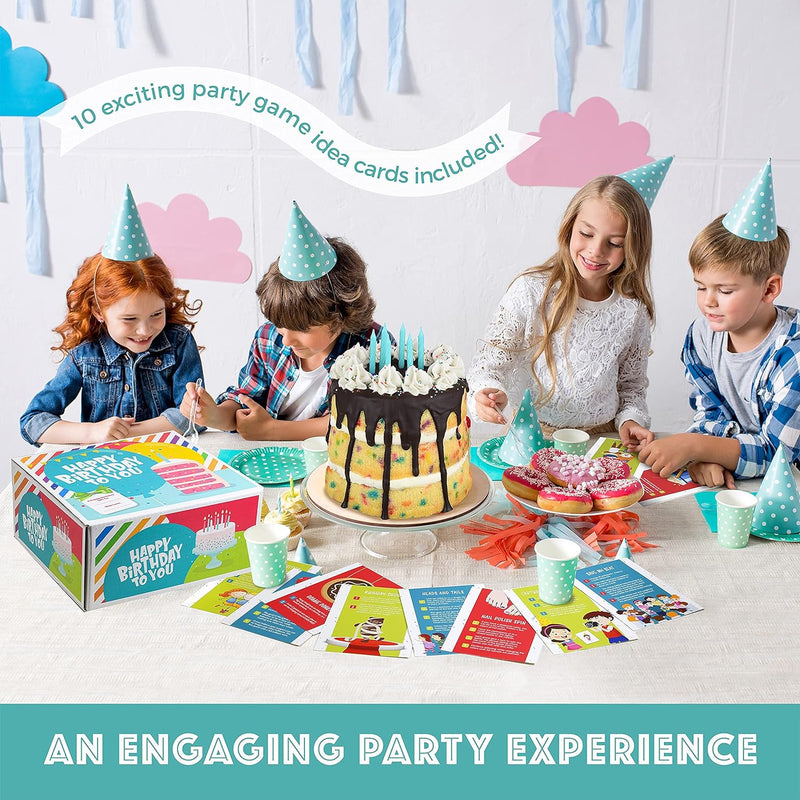Baketivity DIY Birthday Cake Decorating Set - Pre-Measured Ingredients Candles and Accessories Perfect for Kids Teens and Adults