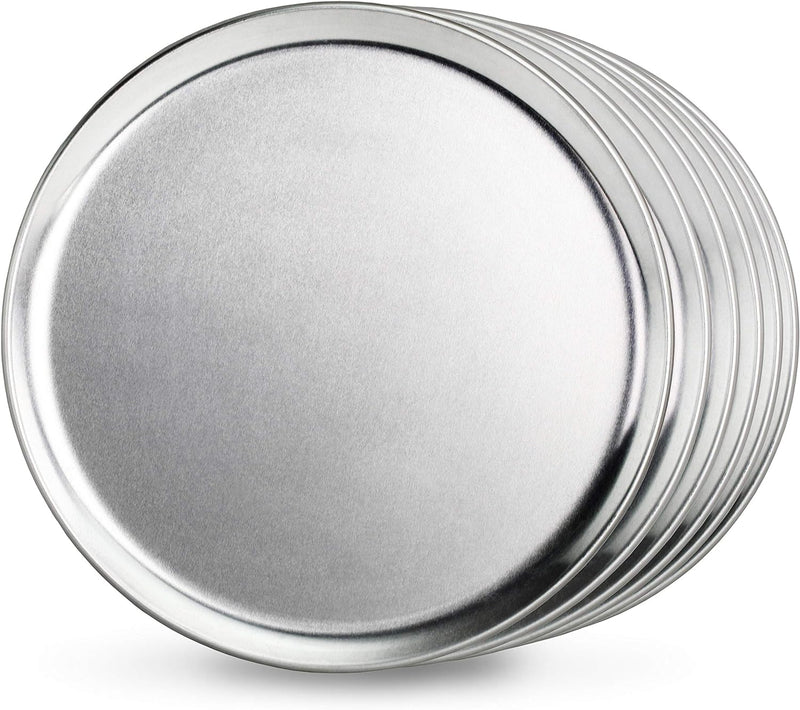 New Star Foodservice Pizza Pan - Aluminum Restaurant-Grade 12-Inch Pack of 6