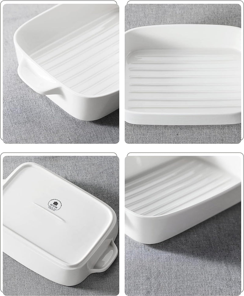 Ceramic Casserole Dish Set - White - BAKE Series