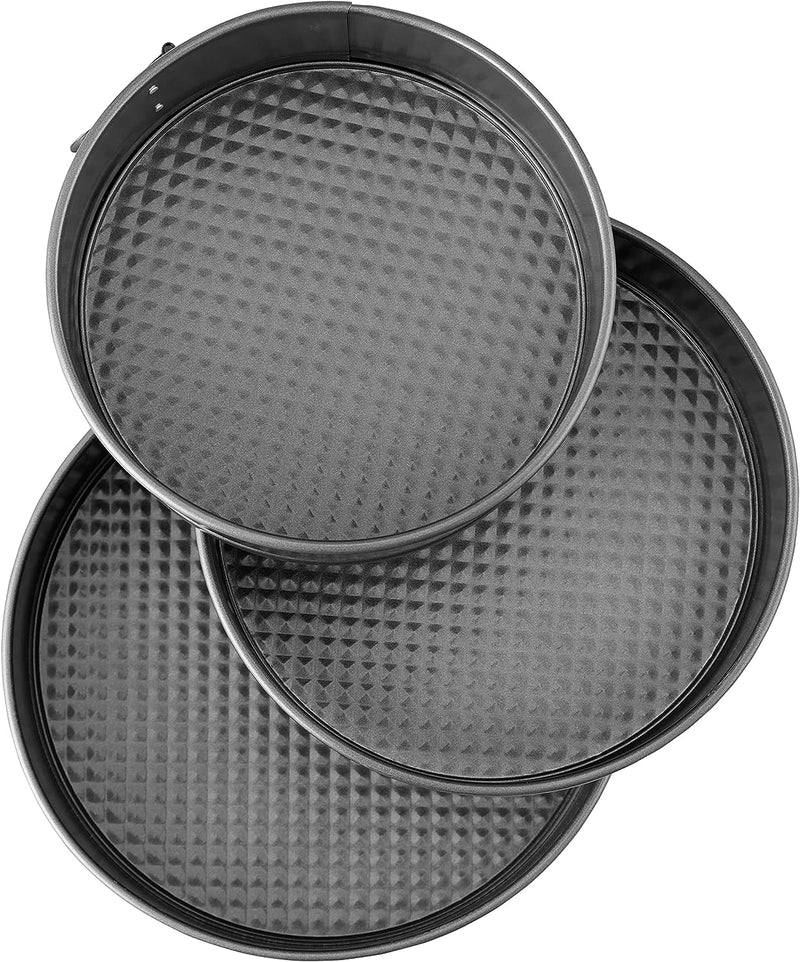 3-Piece Wilton Springform Cake Pan Set - Gray