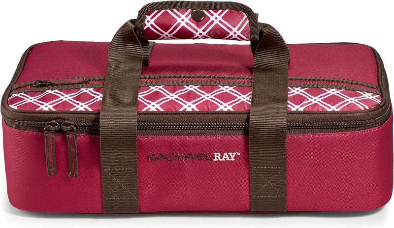 Rachael Ray Reusable Insulated Carrier - Perfect for HotCold Foods - Forest Green