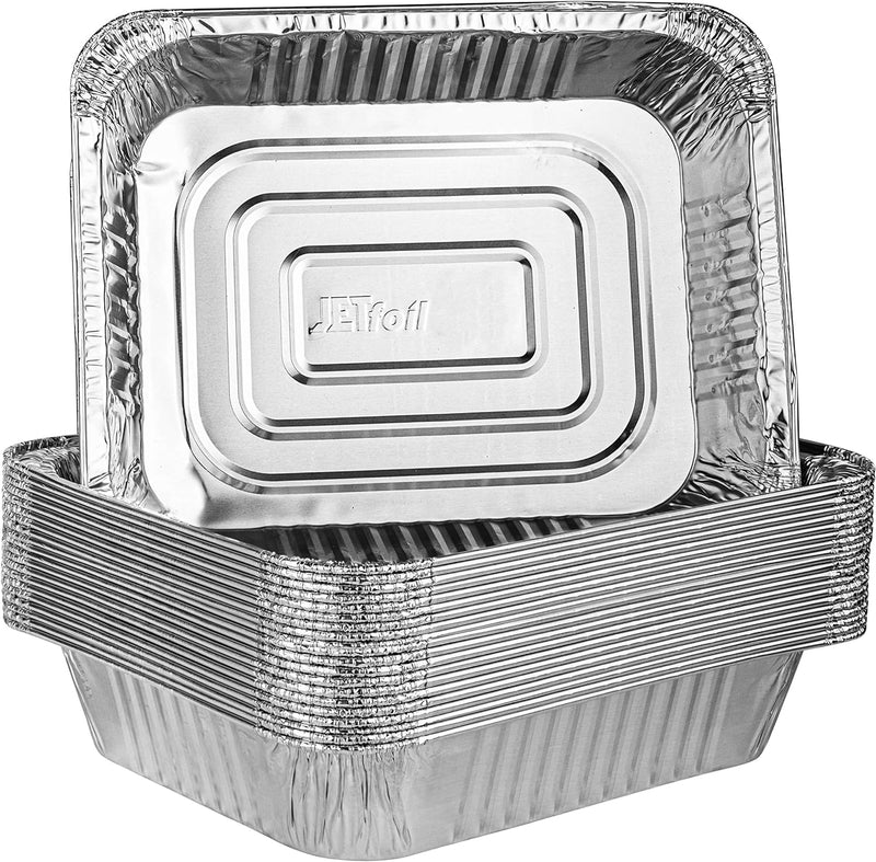 Disposable Aluminum Foil Pans - Pack of 10 for Baking and Cooking