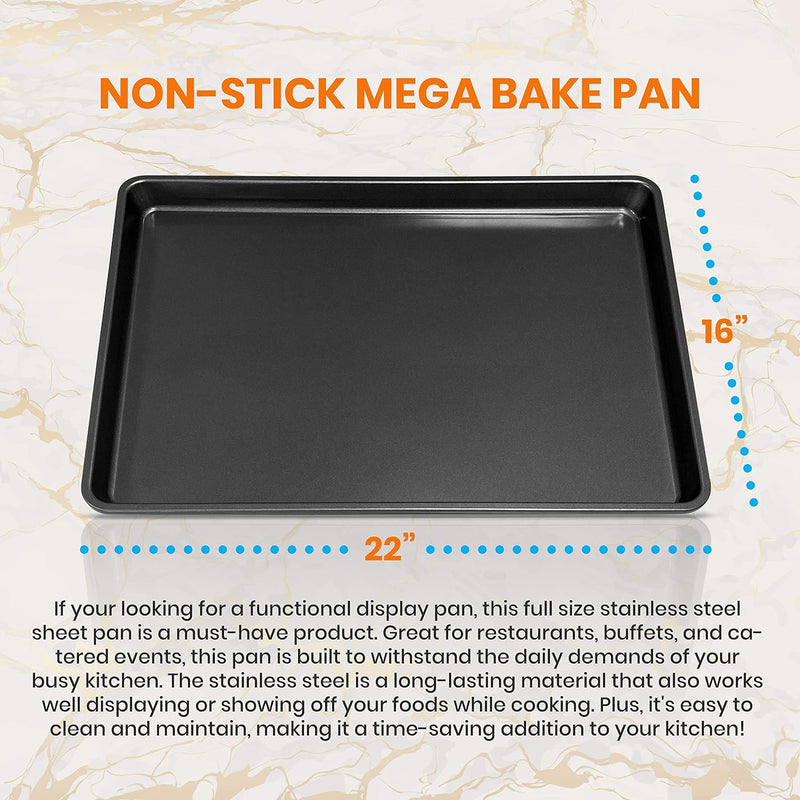 Nutrichef Baking Trays - 2 Piece Set